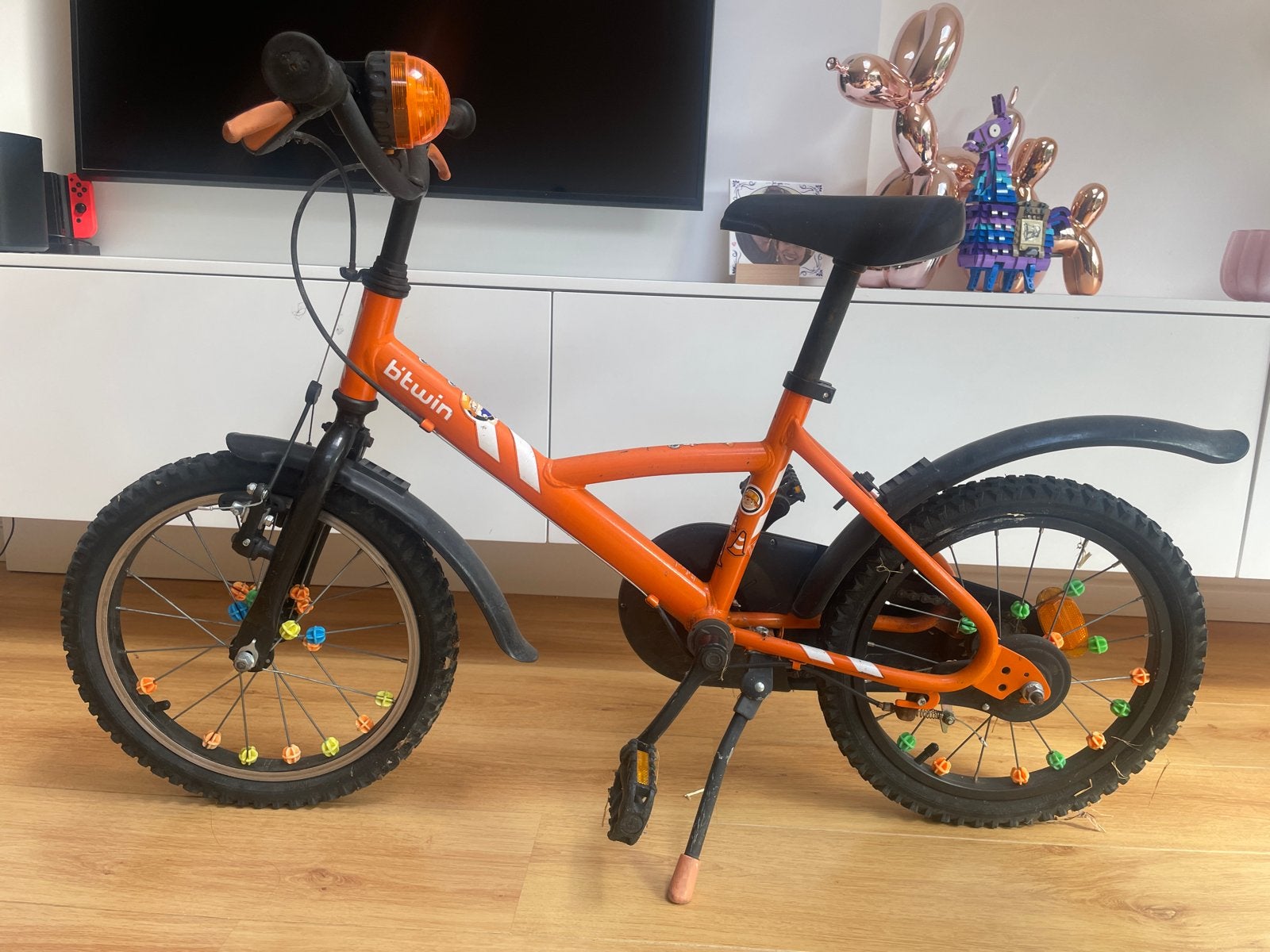 Stoere 16 inch mountainbike, Ophalen, Gebruikt, Velgrem, 16 tot 20 inch