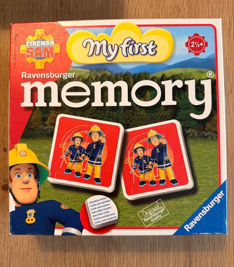 Brandweerman Sam My First Memory spel Ravensburger, Een of twee spelers, Ophalen, Gebruikt