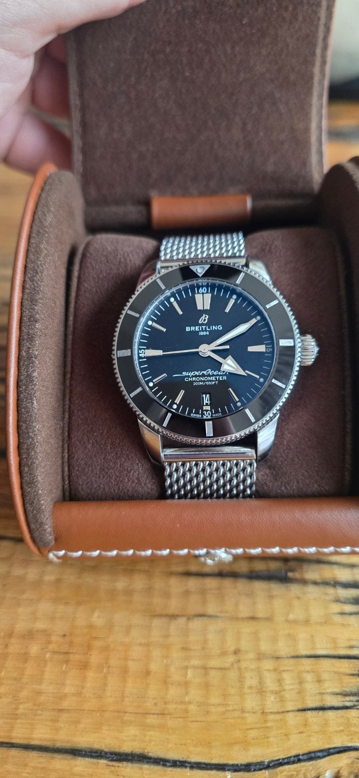 Breitling Superocean Herritage II, Ophalen of Verzenden, Zo goed als nieuw, Staal, Breitling