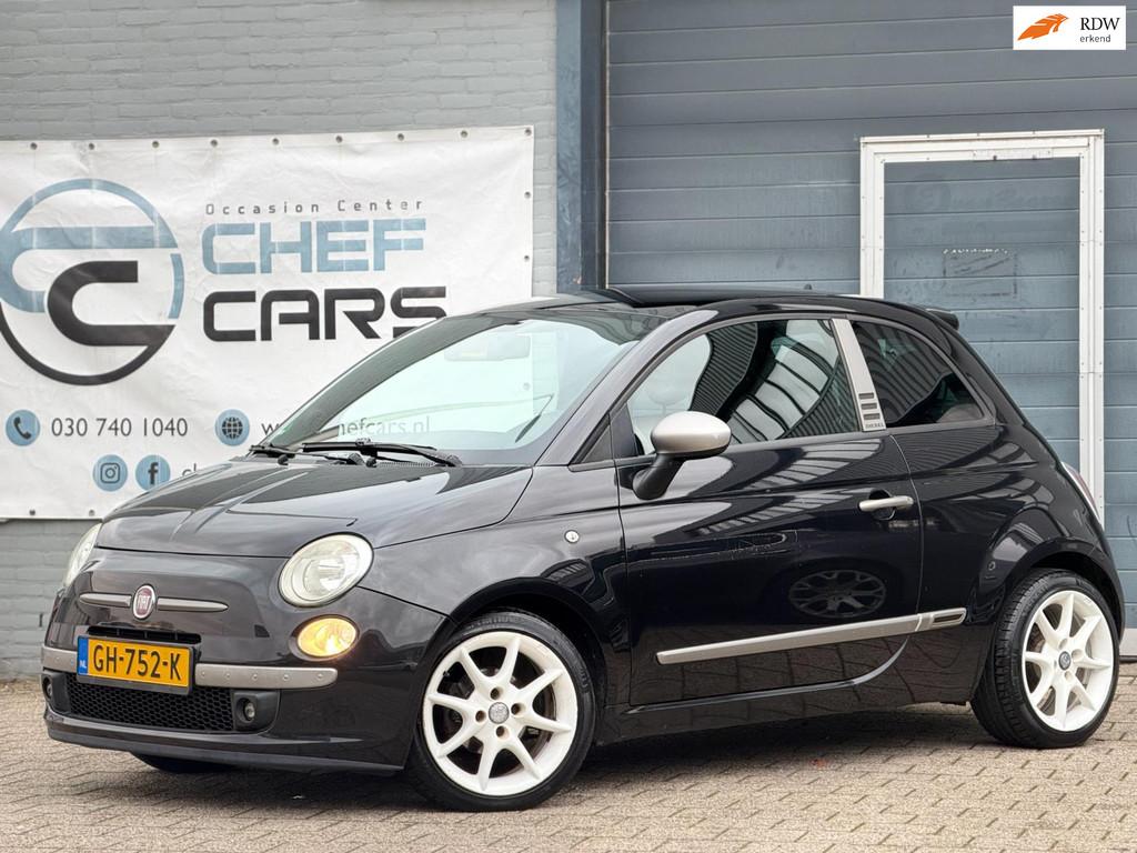 Fiat 500 1.2|LIMITEDEDITION|PANO|AIRCO|16''|COMPLETEBOEKJES!, Auto's, Voorwielaandrijving, Gebruikt, 4 cilinders, 840 kg