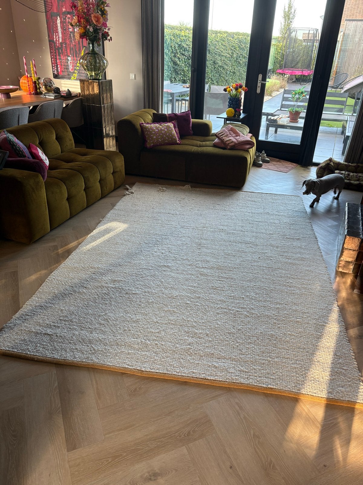 Brink & Campman vloerkleed wol geweven 200x280, Ophalen, Gebruikt, 200 cm of meer, 200 cm of meer