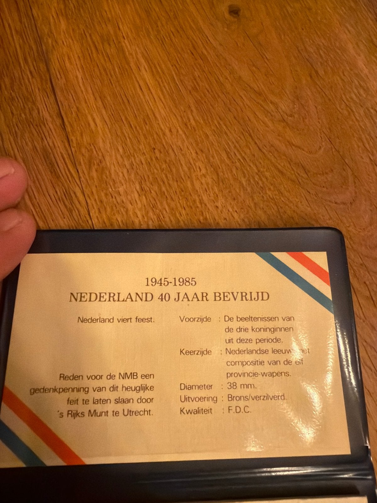 Herdenkingspenning 40 jaar bevrijding 1945-1985, Ophalen of Verzenden, Koningin Beatrix, Overige waardes, Losse munt