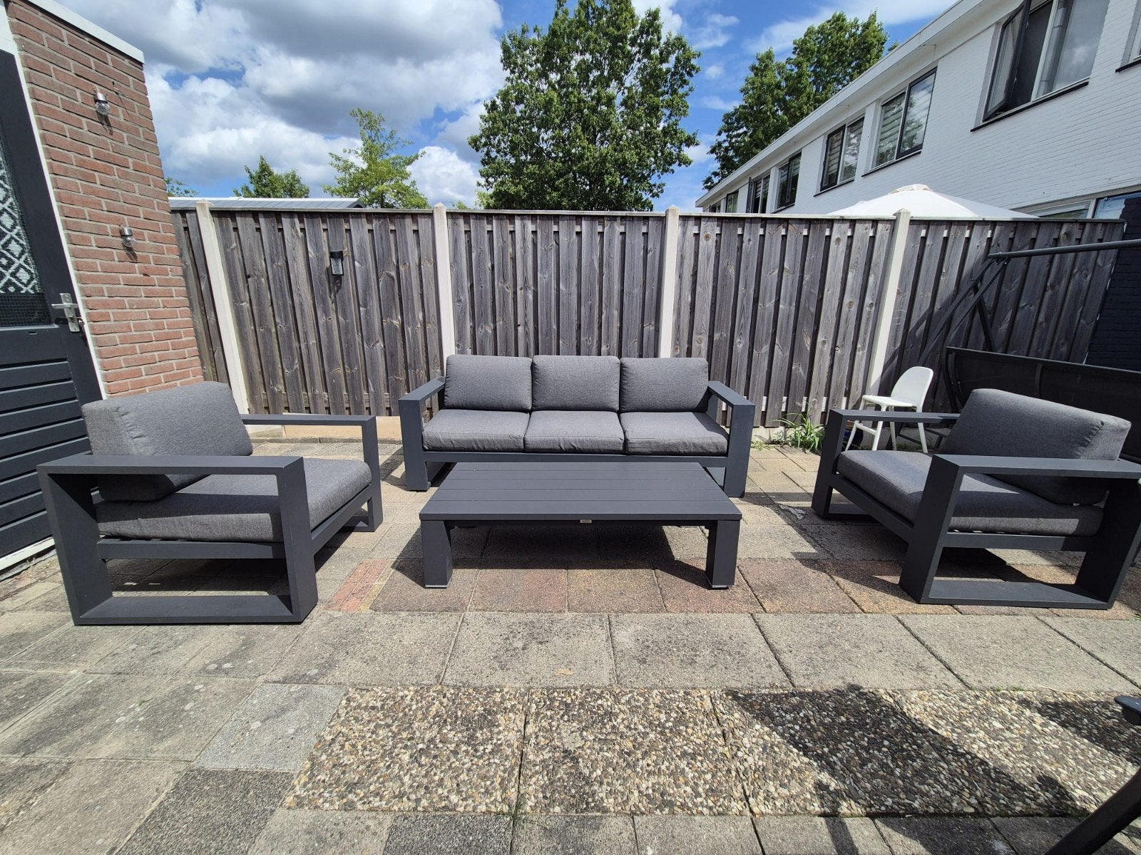 garden impressions cube set, Ophalen, Aluminium, Stoel