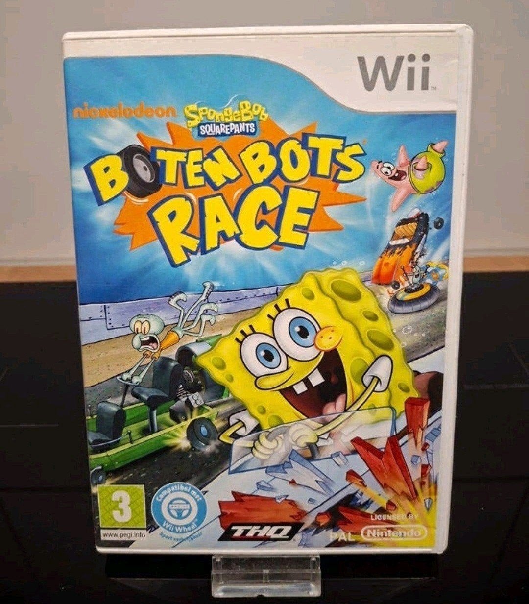 SpongeBob's Botten Bots Race - Wii Game, 1 speler, Ophalen of Verzenden, Zo goed als nieuw, Vanaf 3 jaar
