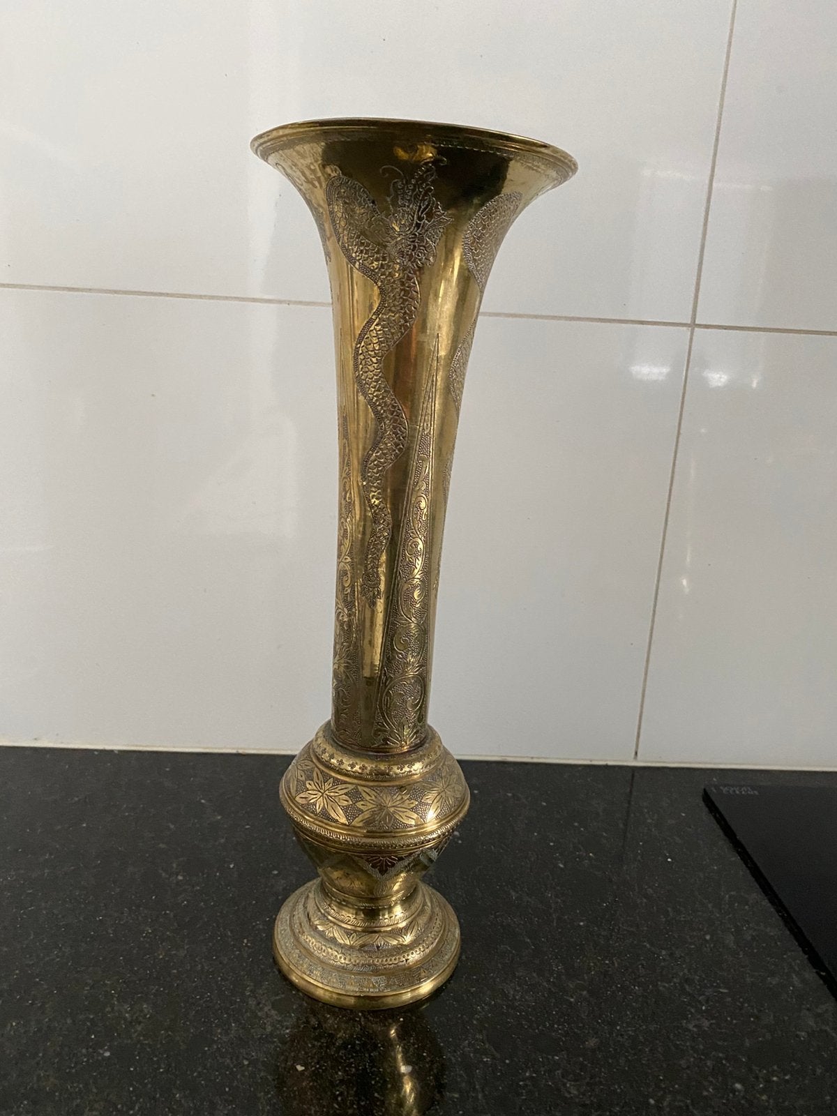 Antieke Messing vaas, Antiek en Kunst, Ophalen