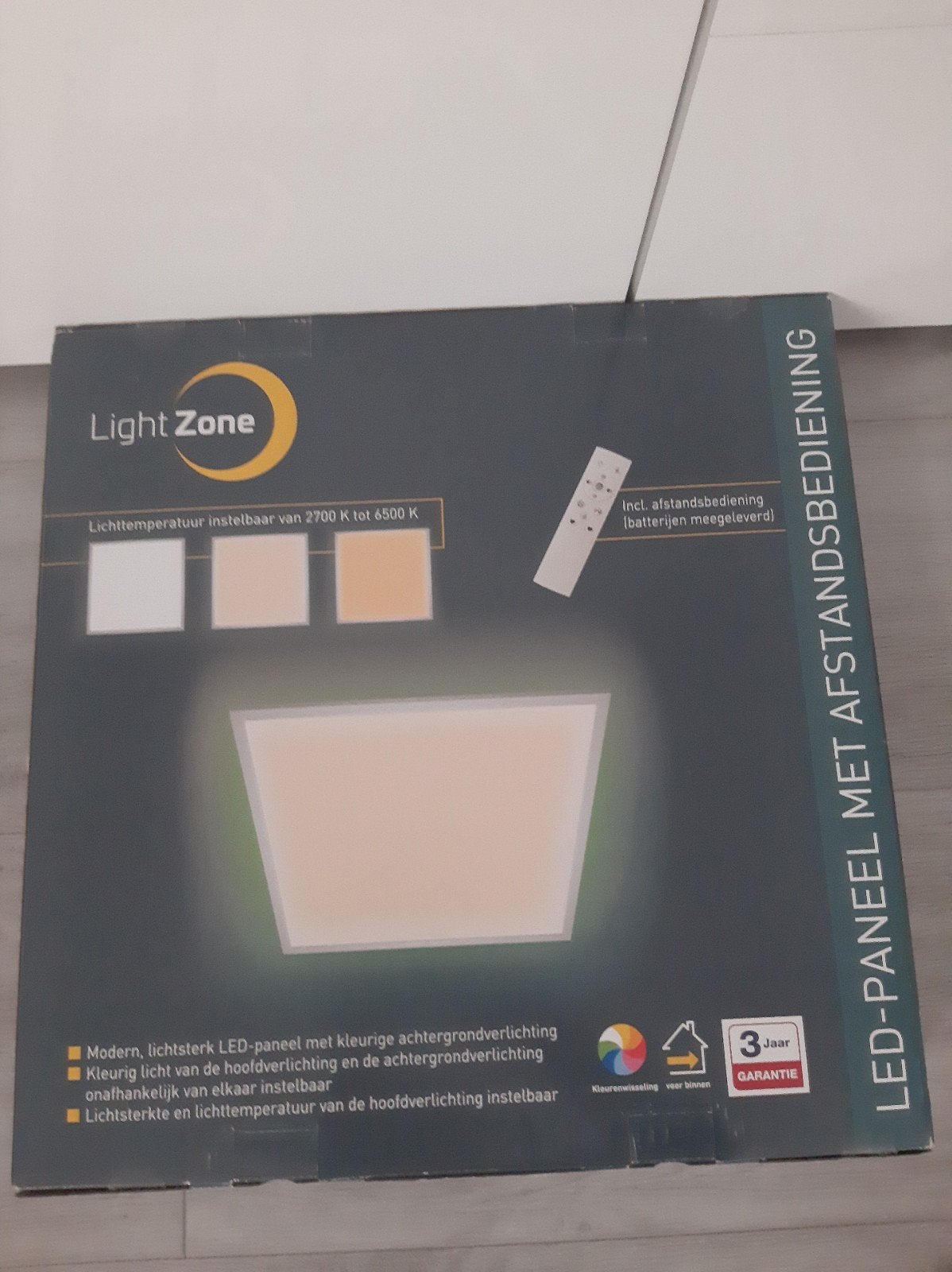 Light Zone LED-Paneel met Afstandsbediening, Wit, Kunststof, Nieuw, Ophalen of Verzenden