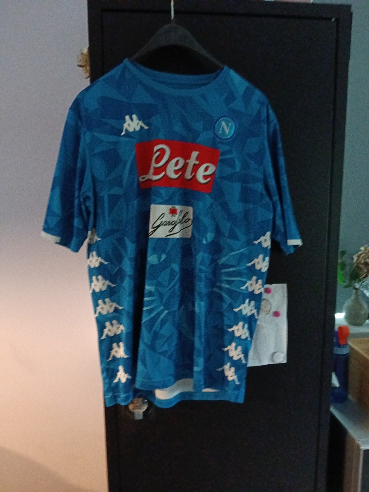 SSC Napoli voetbalshirt Kappa - Maat M, Kleding | Heren, Sportkleding, Kappa, Ophalen of Verzenden, Voetbal, Gedragen