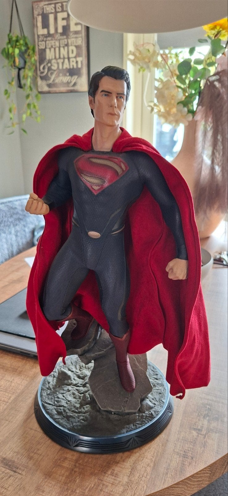 Superman Man of Steel Premium Format Statue Sideshow, Ophalen of Verzenden, Zo goed als nieuw