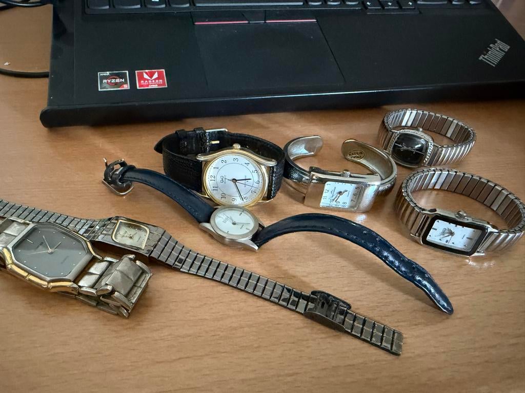 8 Retro Horloges voor Verzamelaar - Uit Erfenis, Sieraden, Tassen en Uiterlijk, Horloges | Dames, Overige merken, Overige materialen