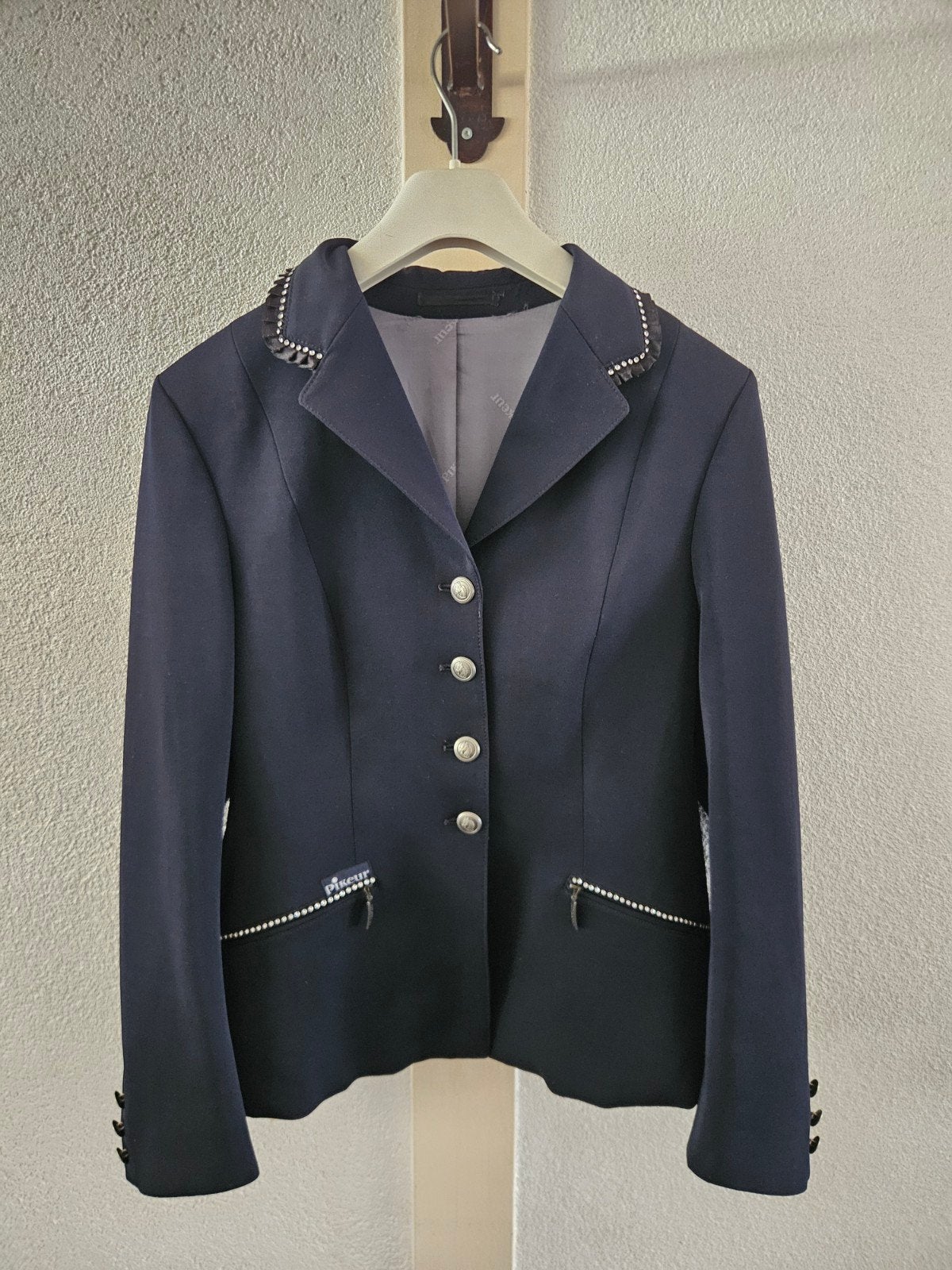 Pikeur wedstrijdjasje, Blauw, Dressuur, Ophalen of Verzenden, Zo goed als nieuw