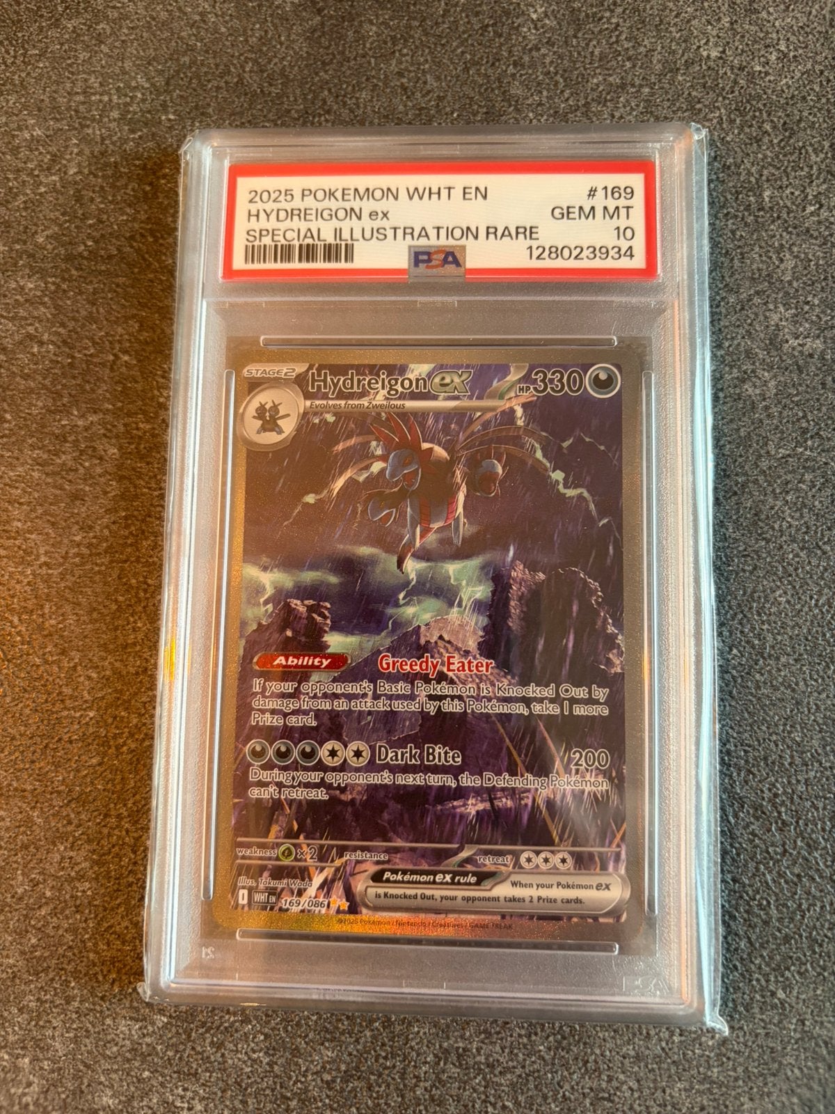 Hydreigon Ex 169 Pokémon White Flare Graded PSA 10, Ophalen of Verzenden