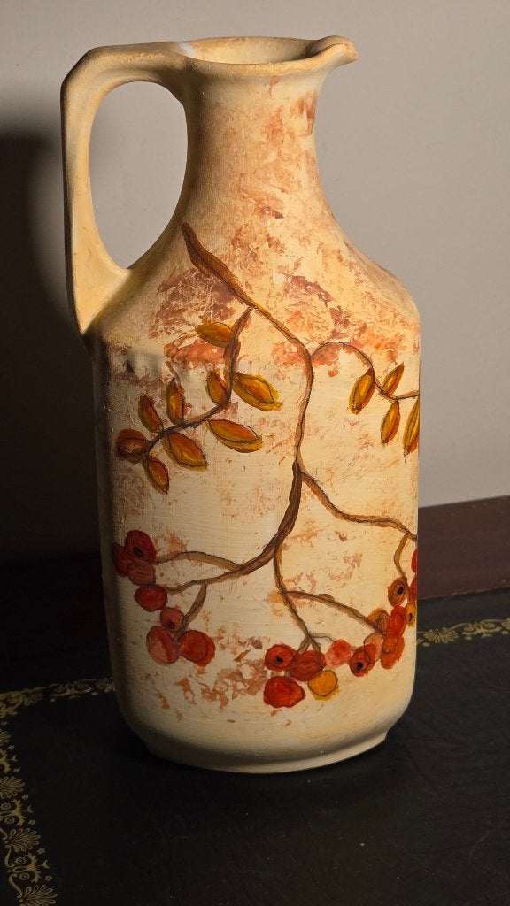 Antieke Jugendstil Kannenvaas -Striegau porselein, Ophalen of Verzenden