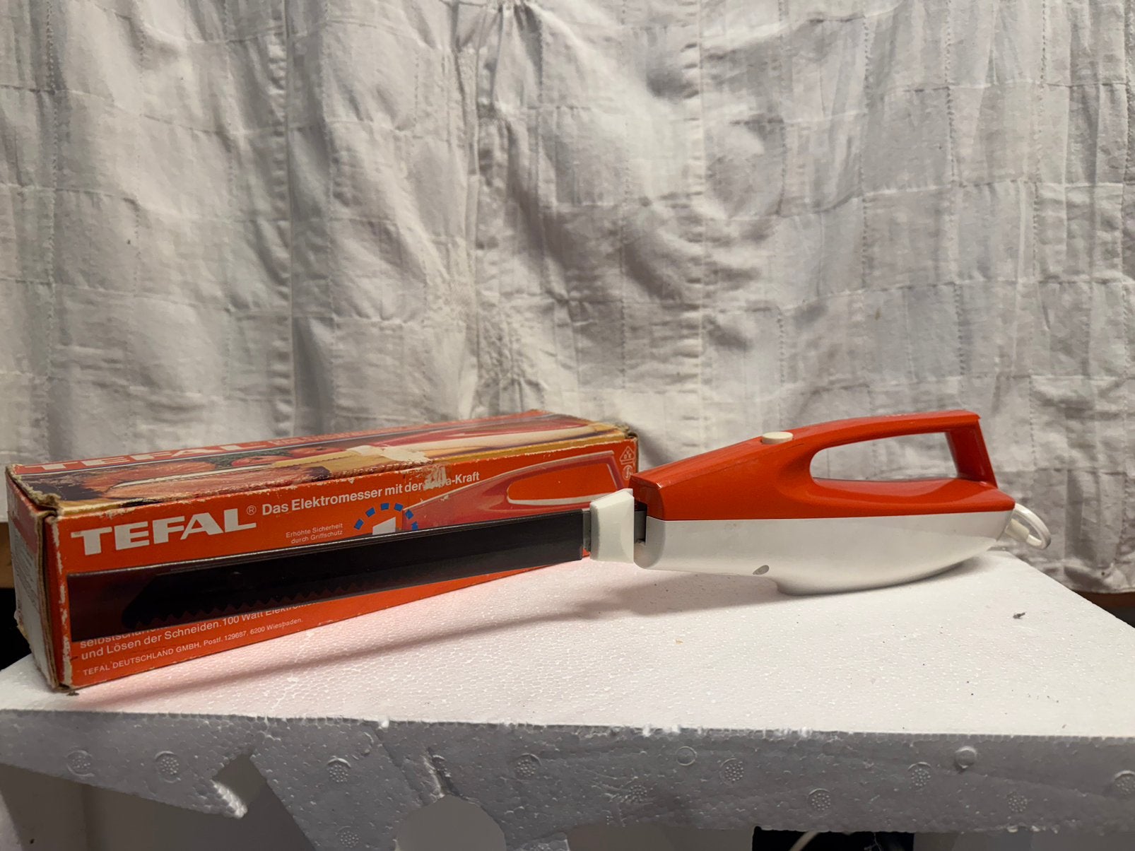 Tefal elektrisch mes, Ophalen of Verzenden, Zo goed als nieuw