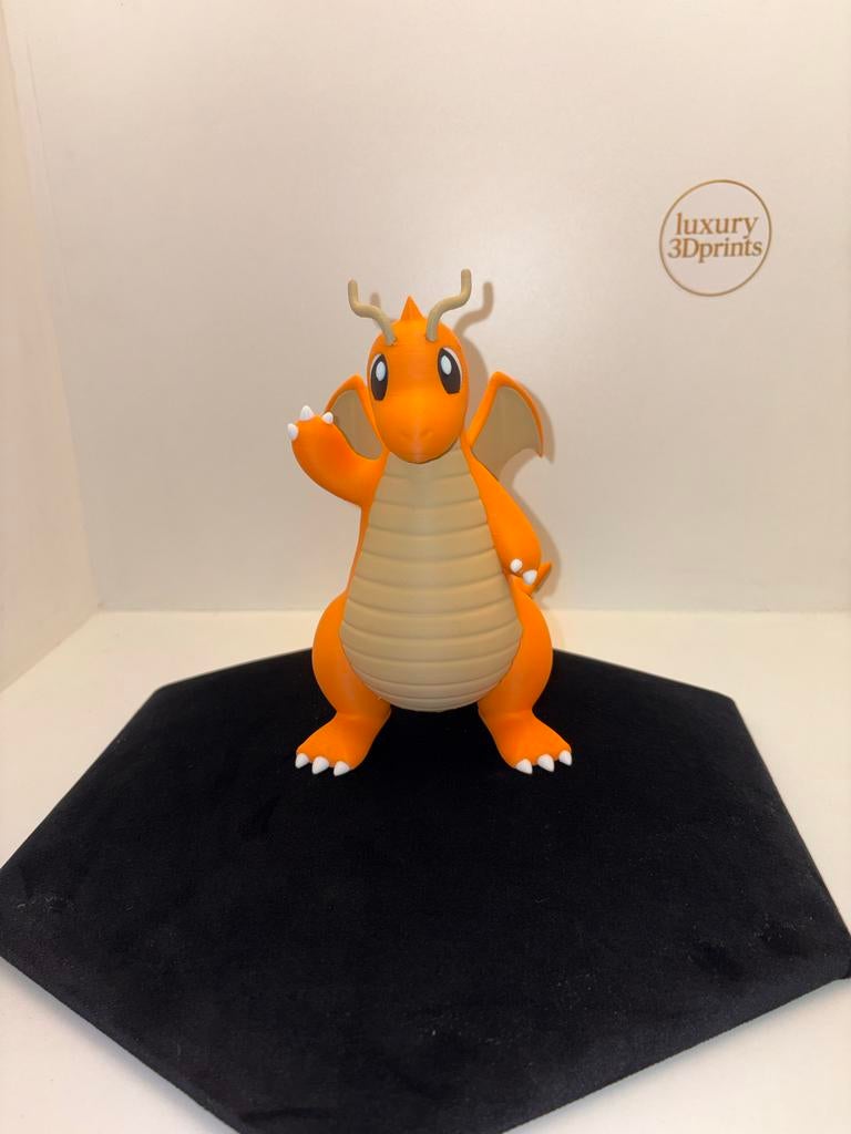Dragonite 3D Geprinte Decoratie - Pokémon Figuur, Ophalen of Verzenden, Nieuw, Overige typen