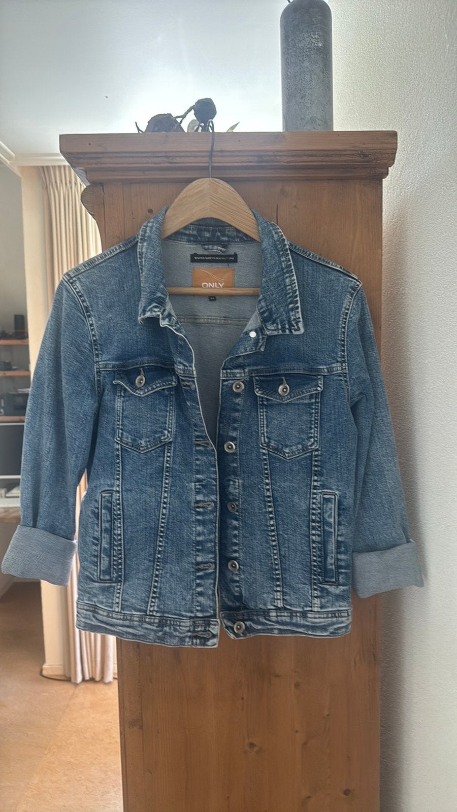 Spijkerjasje Mexx maat 38, Ophalen of Verzenden, Zo goed als nieuw, Maat 38/40 (M), Blauw