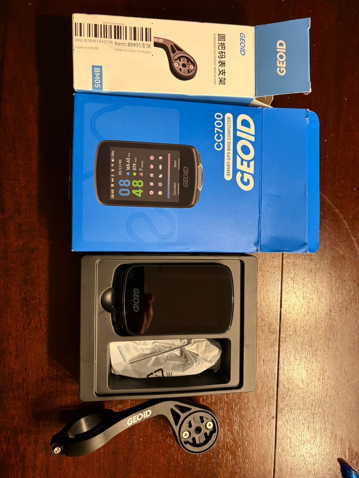 Geoid CC 700 GPS Fietcomputet met Navigatie, Ophalen of Verzenden, Draadloos, Nieuw