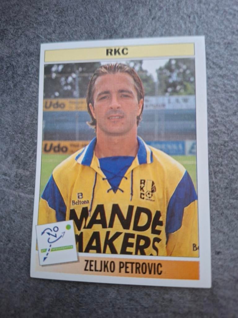 Panini sticker Voetbal 95. Speler Zeljko Petrovic RKC., Verzenden, Zo goed als nieuw, Sticker