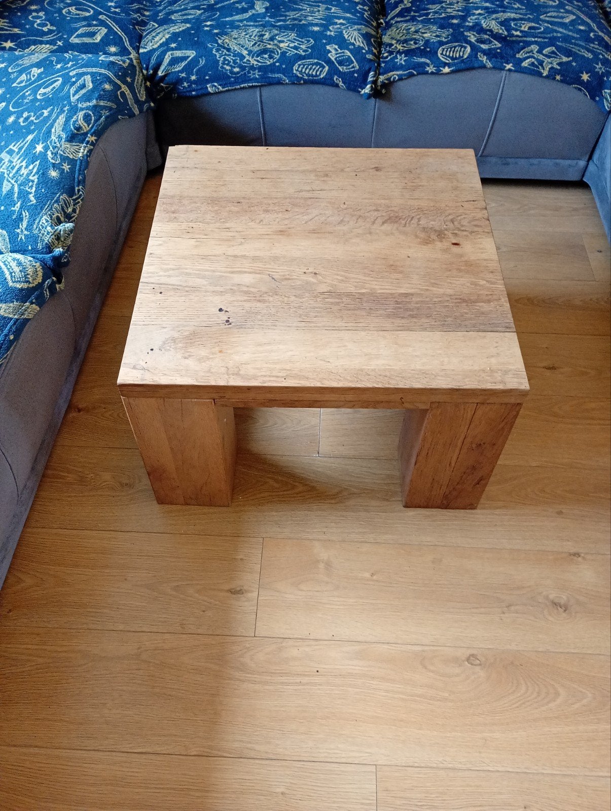 Massief houten salontafel - robuust en stijlvol, Ophalen, Gebruikt, 50 tot 100 cm, Robuust, Landelijk