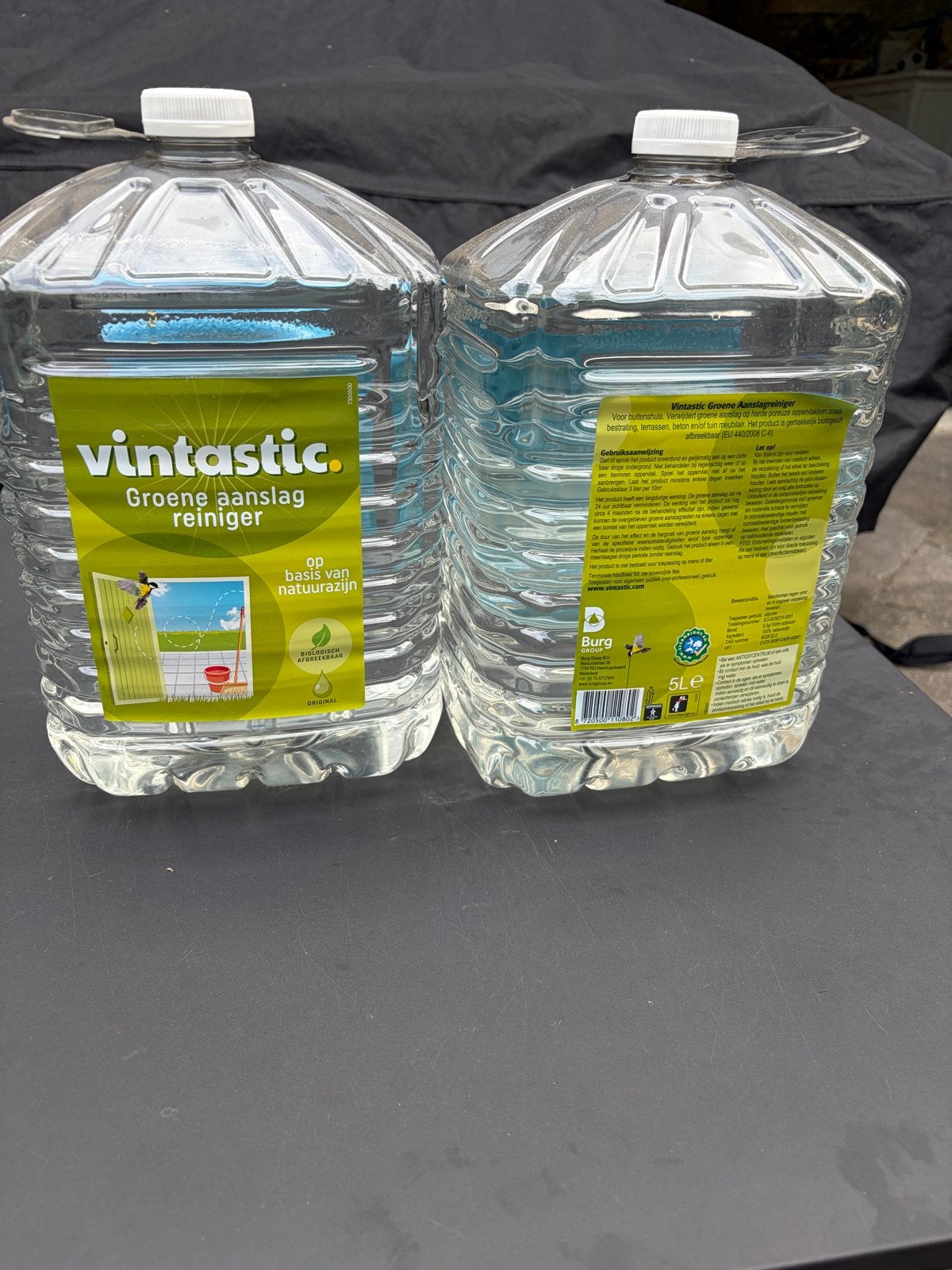 2 flessen Vintastic Groene Aanslagreiniger - 5L Fles, Ophalen, Schoonmaakmiddel