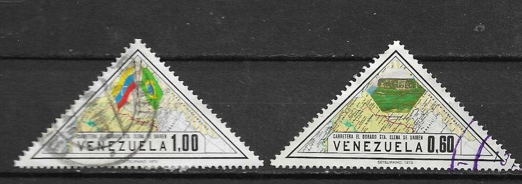 Venezuela postzegels 1973 - Carretera El Dorado, Ophalen of Verzenden, Gestempeld, Zuid-Amerika