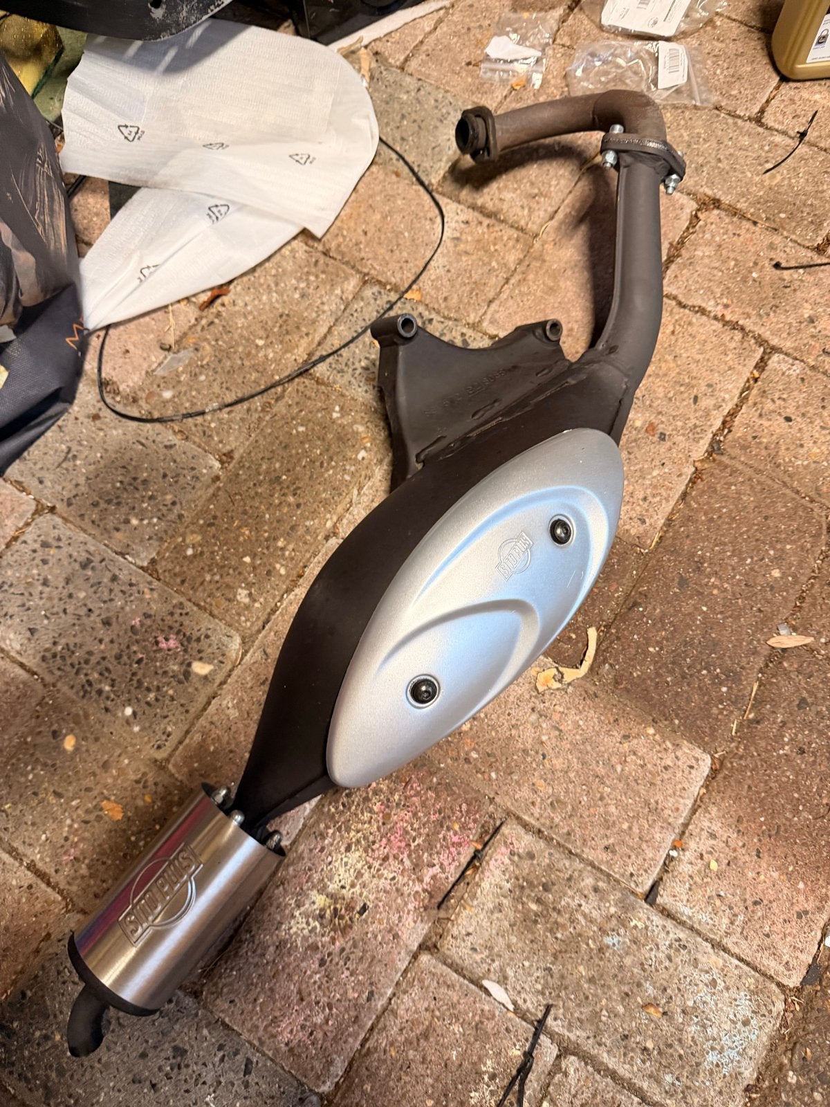 3x Sito Plus uitlaten voor Piaggio Zip (z.g.a.n.), Verzenden, Zo goed als nieuw, Uitlaat, Piaggio