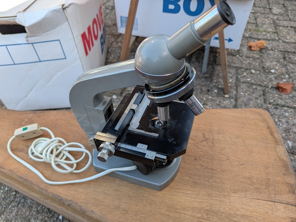microscoop Olympus, Audio, Tv en Foto, Optische apparatuur | Microscopen, Ophalen of Verzenden, Gebruikt, Minder dan 400x, Biologische microscoop