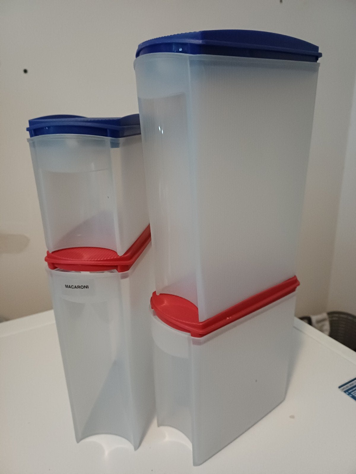 Tupperware bewaardozen voor pasta en meer (4 stuks), Ophalen, Overige kleuren, Bewaardoos, Zo goed als nieuw