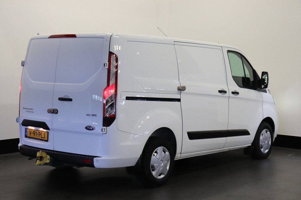 Ford Transit Custom 2.0 TDCI 130PK EURO 6 - Airco - Cruise -, Auto's, Voorwielaandrijving, Stof, 4 cilinders, Wit