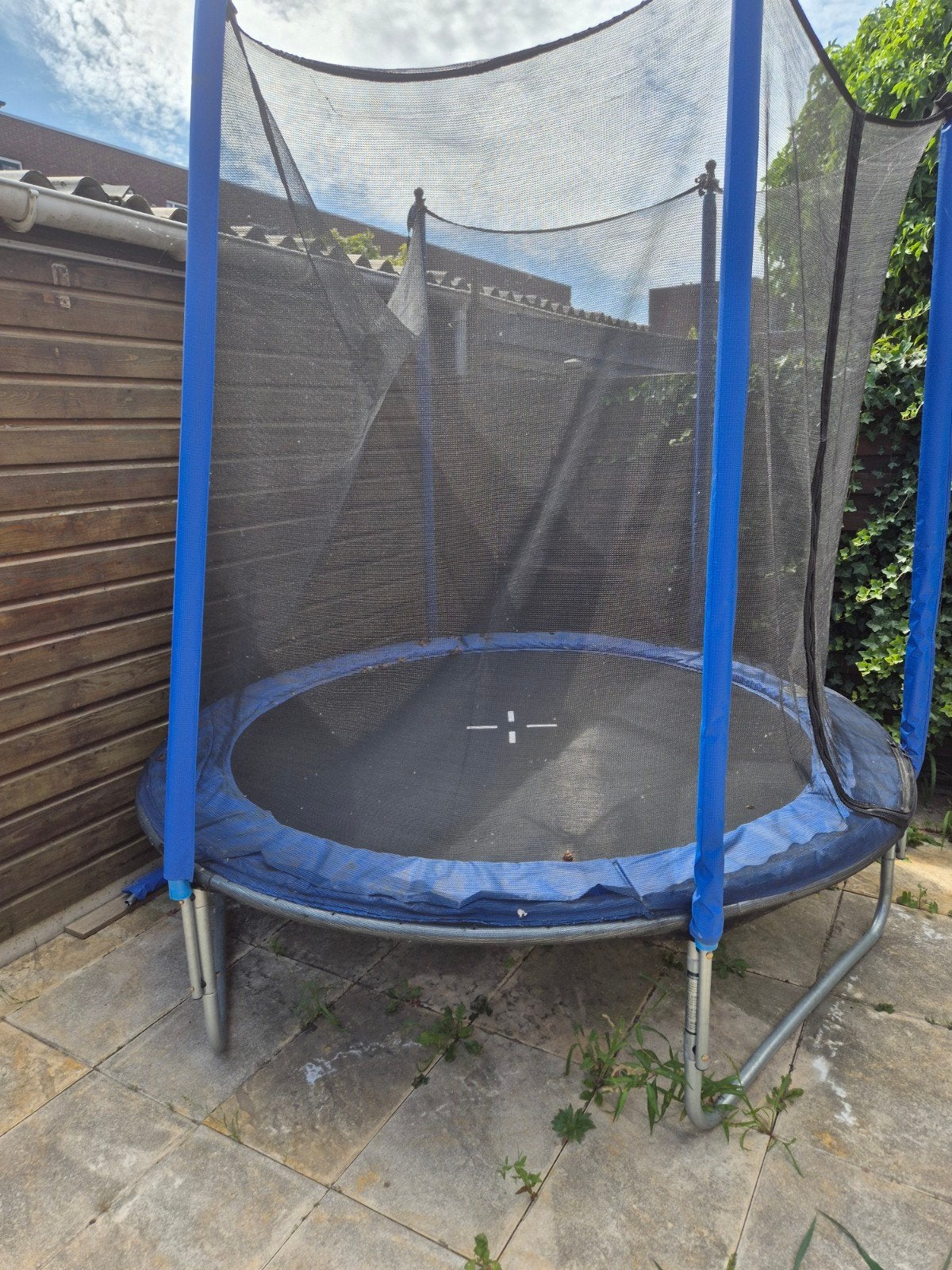 Trampoline met veiligheidsnet - Gebruikt, Ophalen, Gebruikt