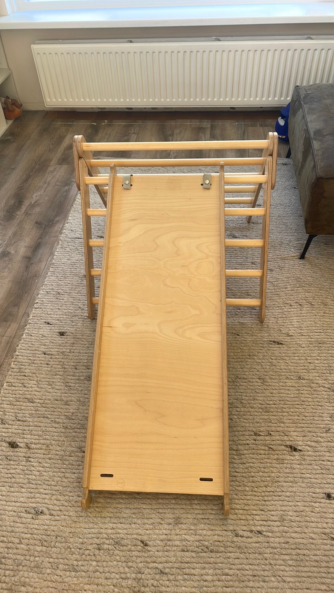 Jindl houten klimdriehoek met glijbaan en klimwand, Kinderen en Baby's, Ophalen, Zo goed als nieuw, Overige typen