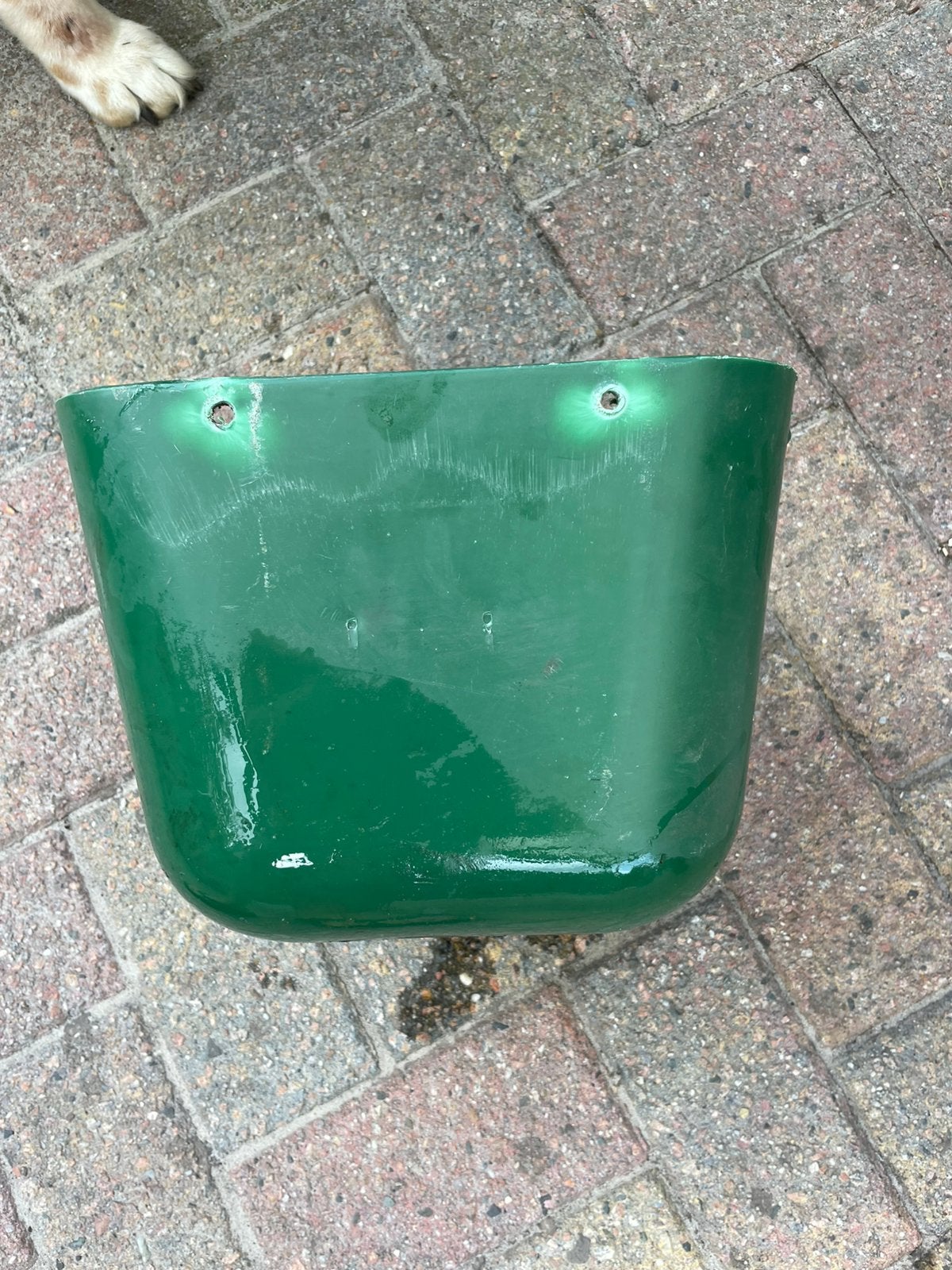 Voerbak voor schaap of geit, Ophalen, Gebruikt