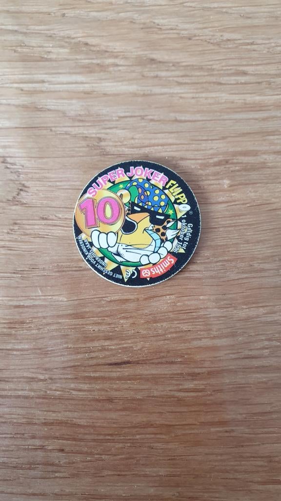 Dubbele kop 10 punten Super Joker Flippo gladde rand 10 poin, Verzamelen, Ophalen of Verzenden