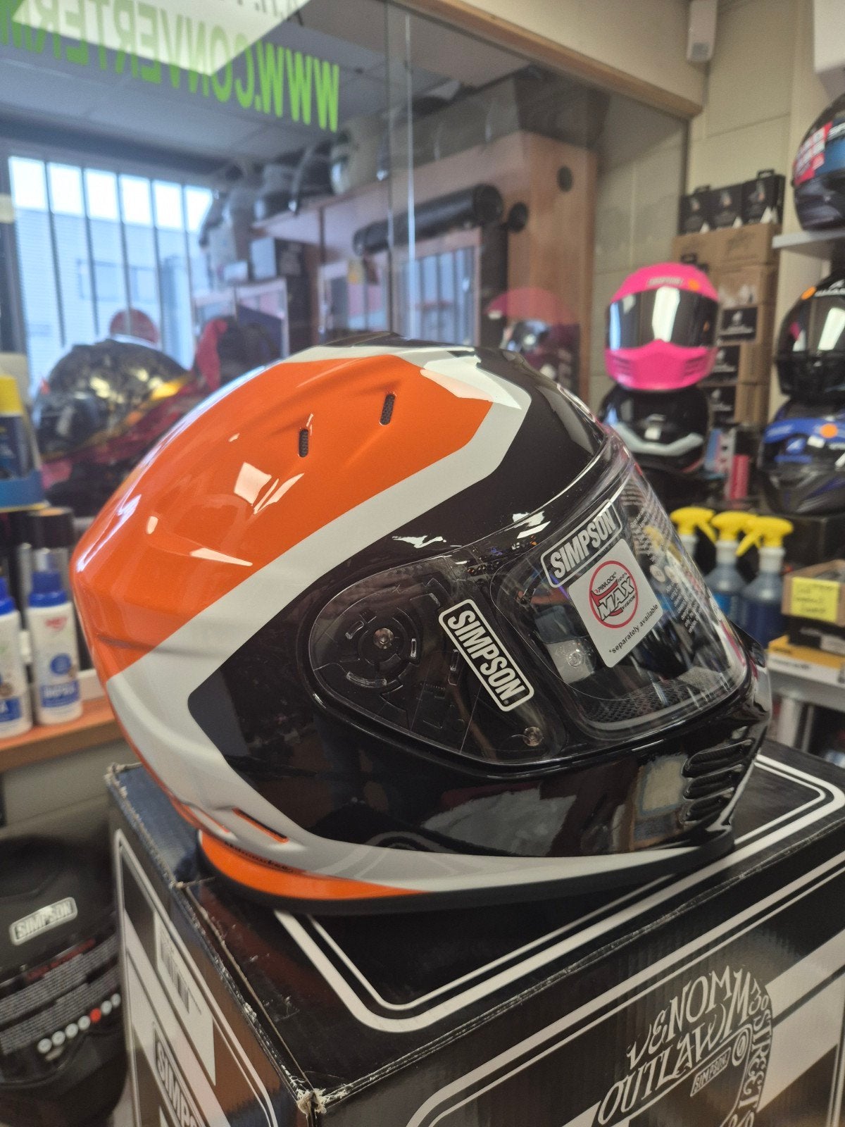 simpson venom maat M, nieuw in doos, Motoren, M, Dames, Ophalen of Verzenden, Integraalhelm