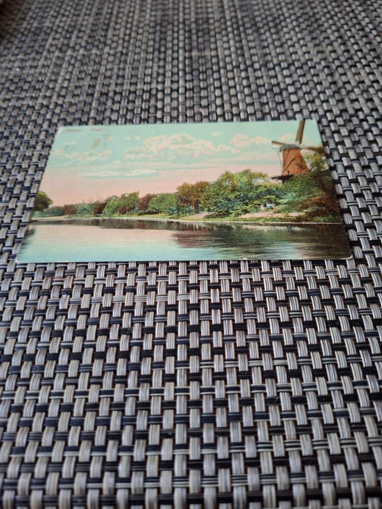 Alkmaar  Molen aan het water, Ophalen of Verzenden, 1920 tot 1940, Gelopen, Noord-Holland