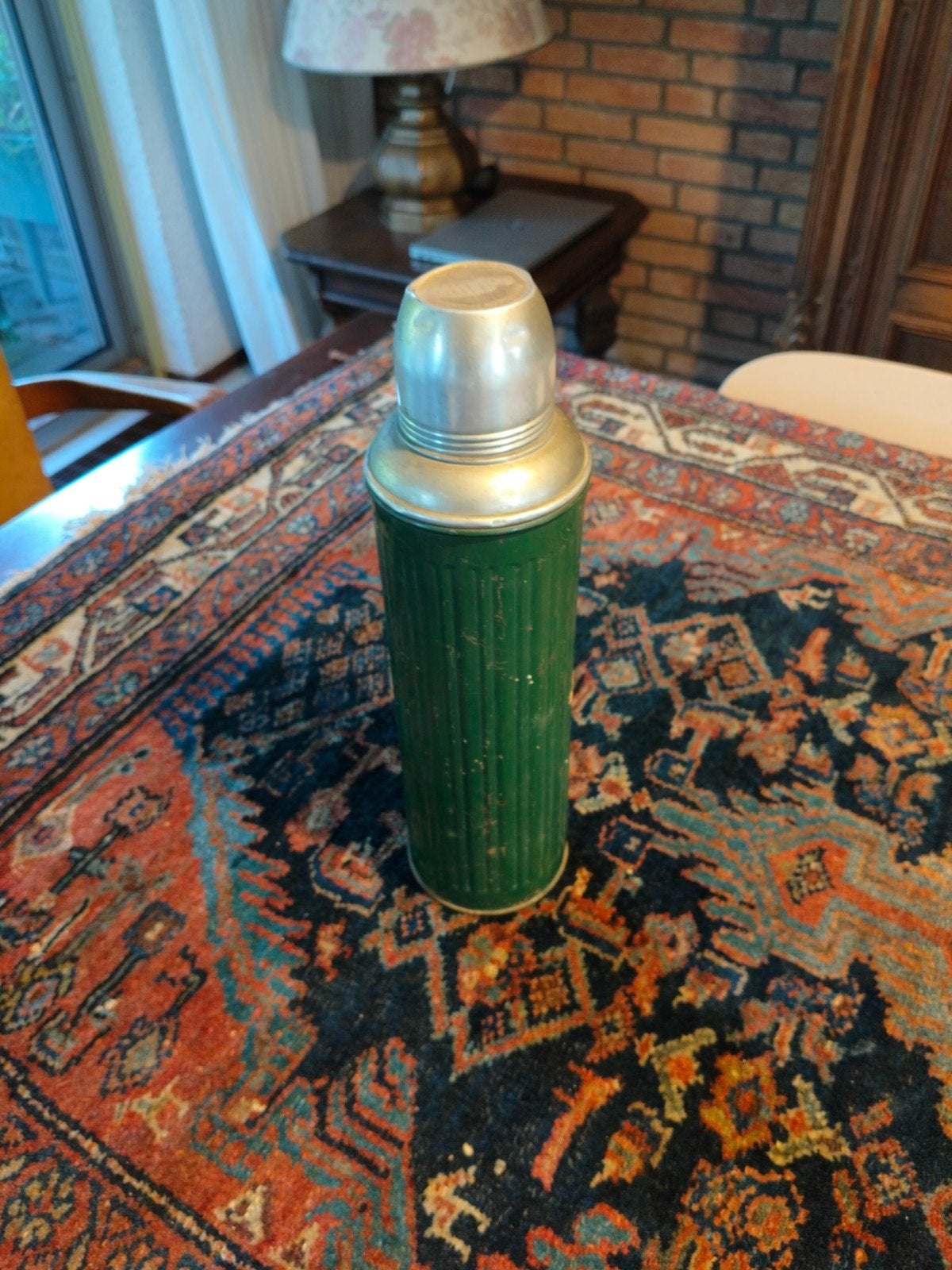 Vintage Philips Thermosfles - Groen - Made in France, Ophalen of Verzenden