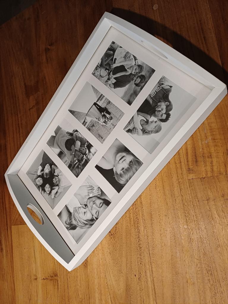 Dienblad, Ophalen, Rond, Hout