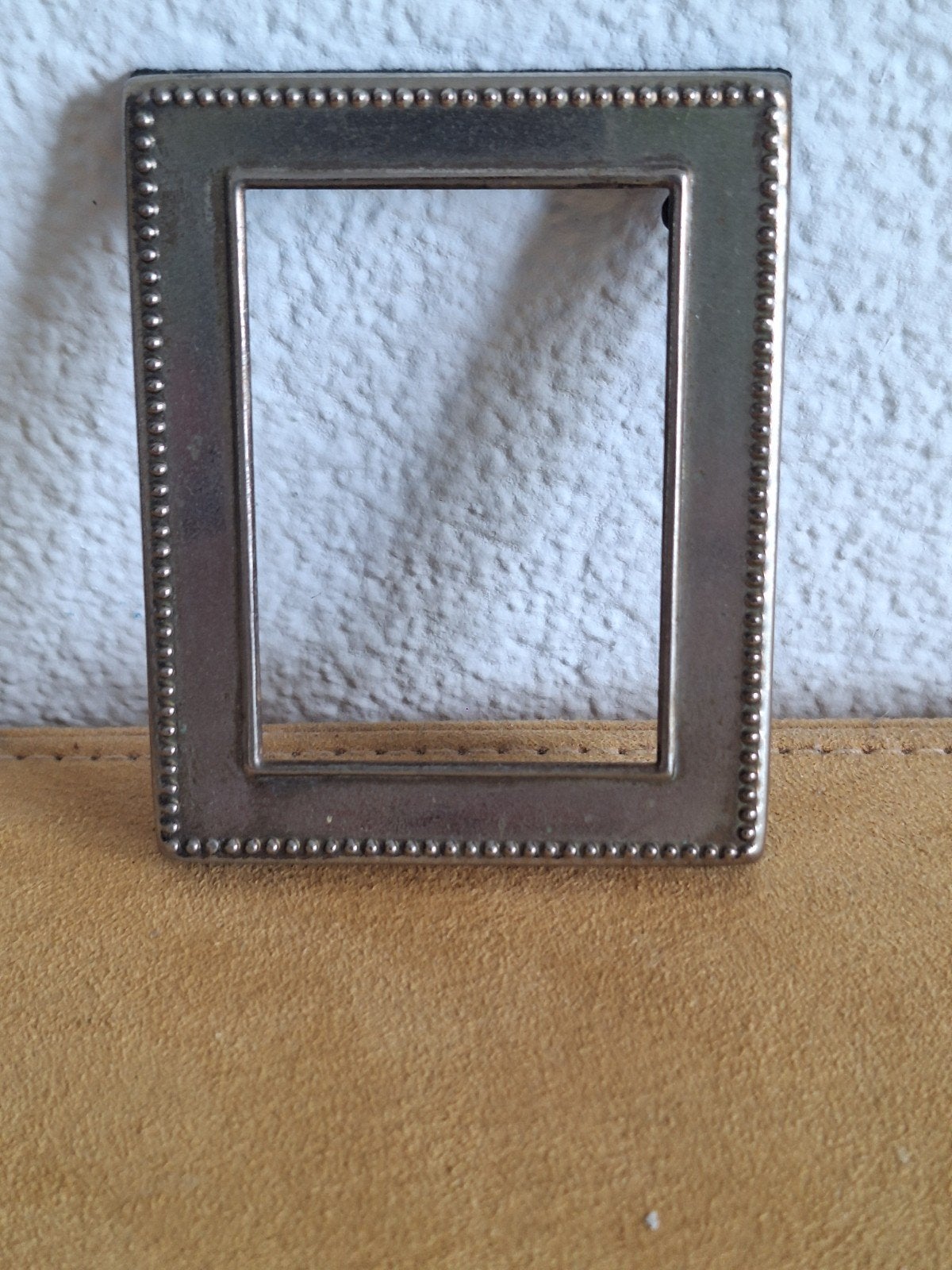 Kleine fotolijst, zwart met zilverachtige rand, Ophalen, Gebruikt, Fotolijst, Overige kleuren