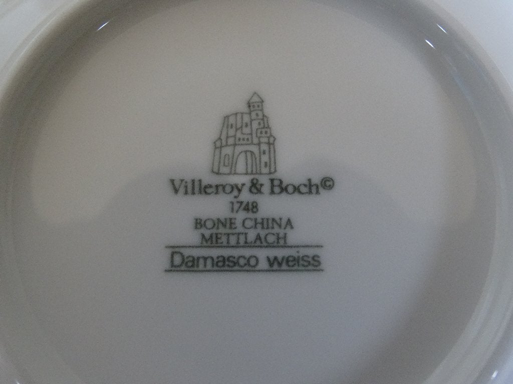 Kop-en-schotels, Espresso/mokka, Villeroy DAMASCO WEIß, gaaf, Antiek en Kunst, Antiek | Servies los, Ophalen of Verzenden