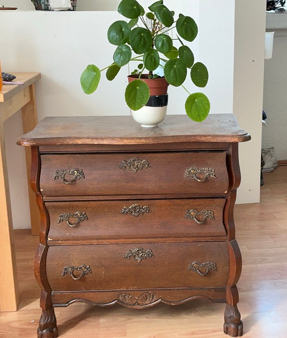 Vintage wooden chest drawers, Ophalen, 50 tot 100 cm, Zo goed als nieuw, 3 of 4 laden