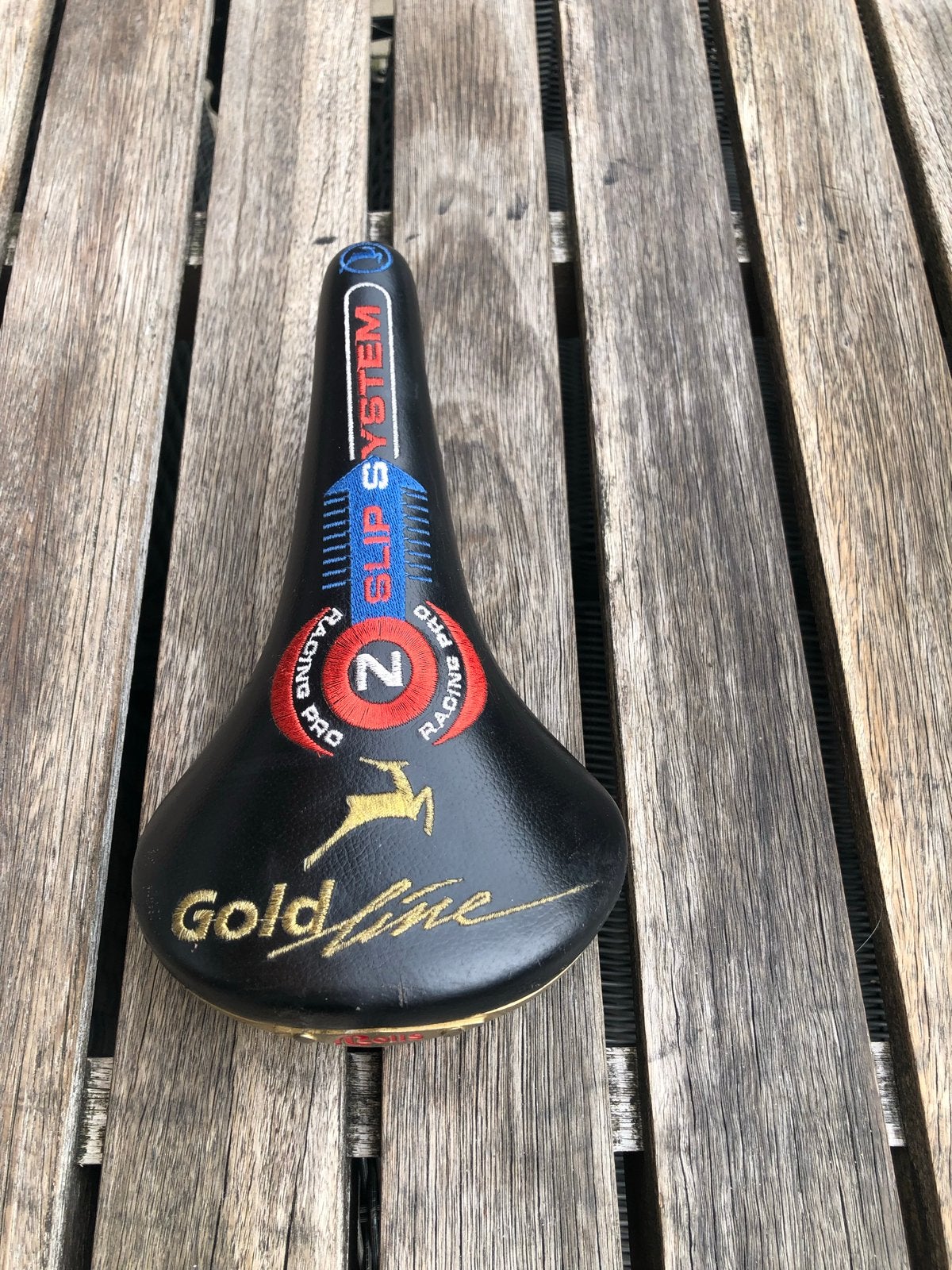 San Marco Racezadel Gold Line - Vintage Fietszadel gazelle, Fietsen en Brommers, Leer, Ophalen of Verzenden, Zo goed als nieuw