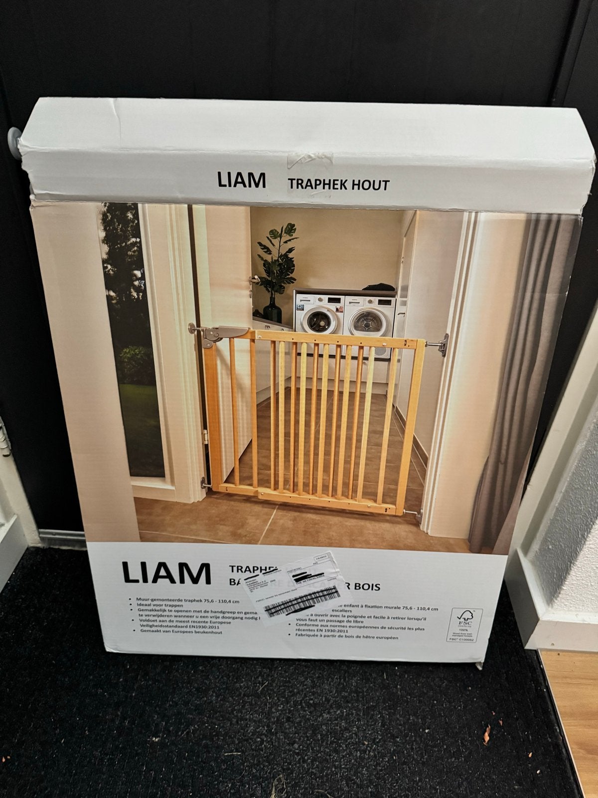 LIAM Traphek Hout - kinderslot ontbreekt, Nieuw, 100 tot 115 cm, Ophalen of Verzenden, Schroefhekje