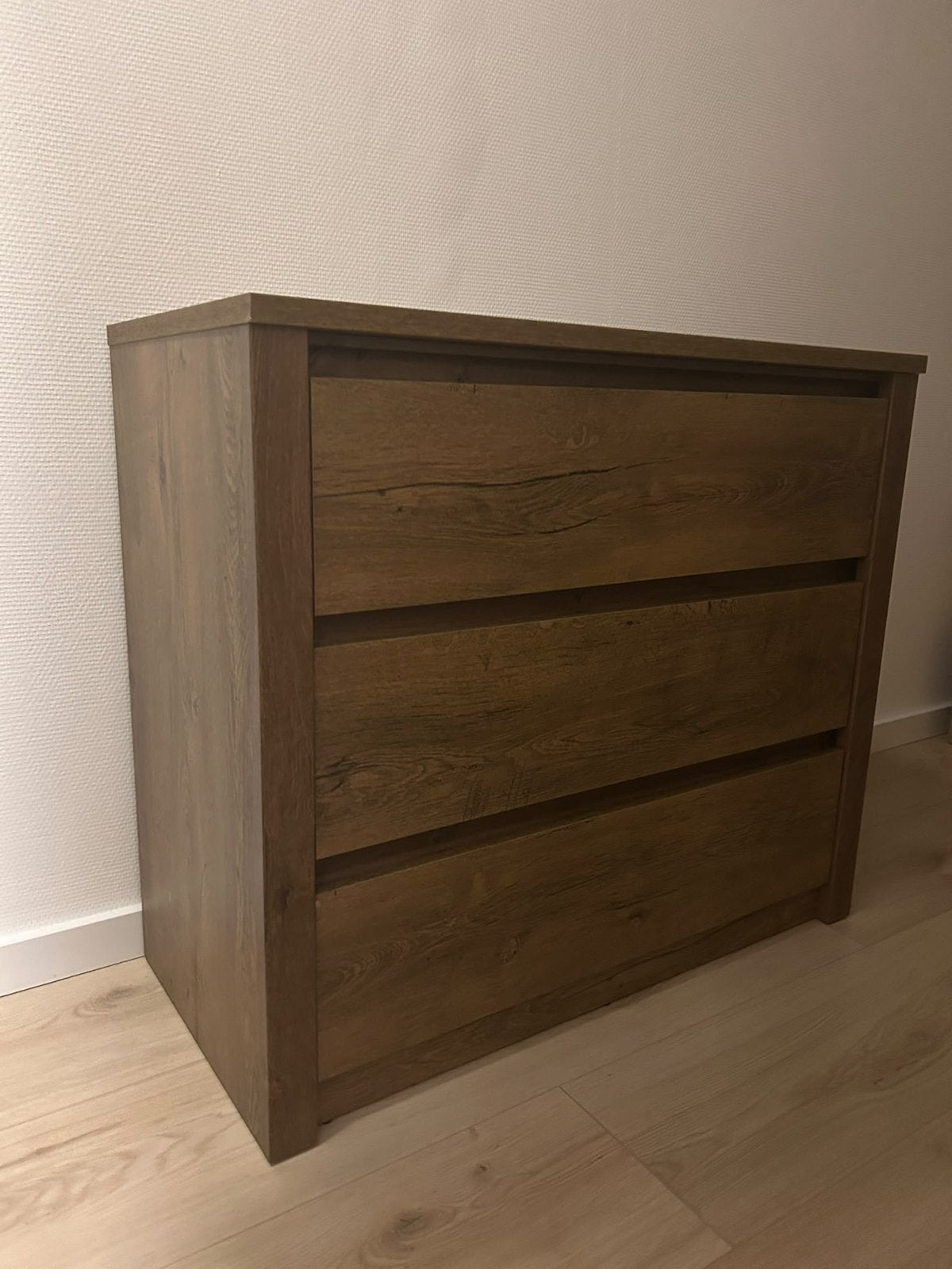 2x lade kast hout bruin, Huis en Inrichting, Ophalen, Eikenhout, 50 tot 100 cm, Zo goed als nieuw