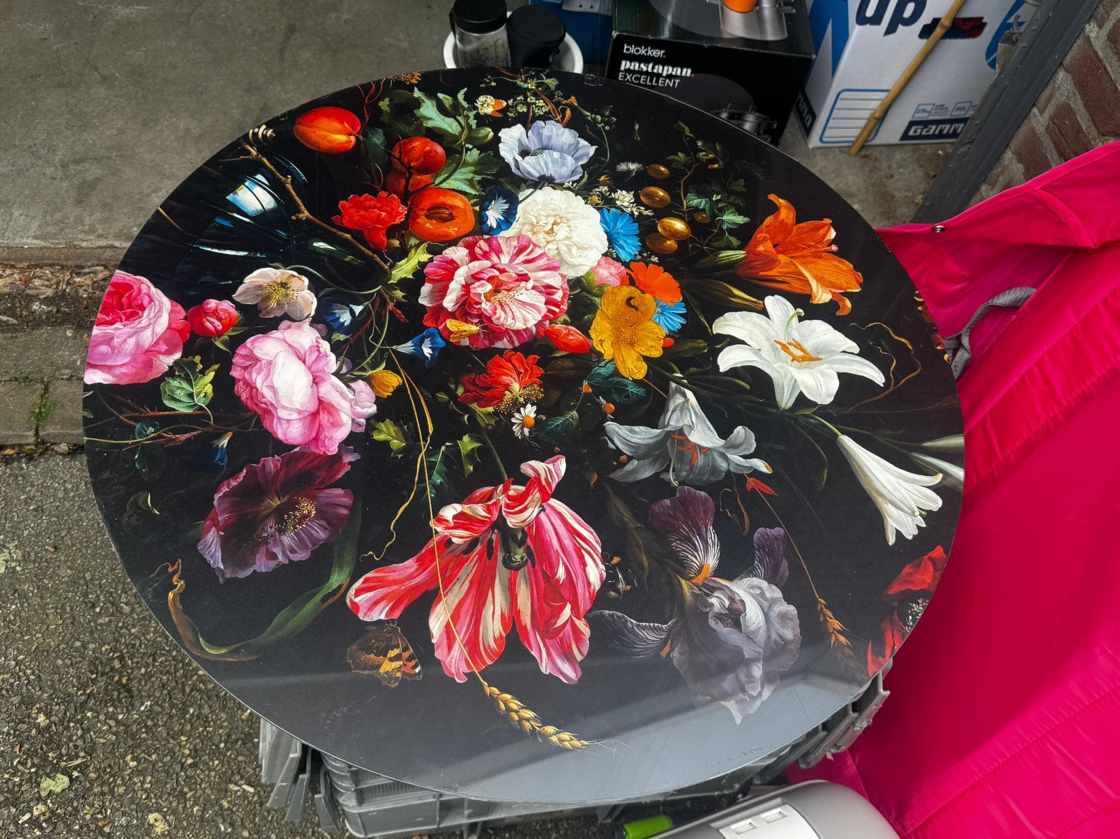 Bloemenschilderij, Huis en Inrichting, Ophalen, 50 tot 75 cm, Nieuw, Schilderij