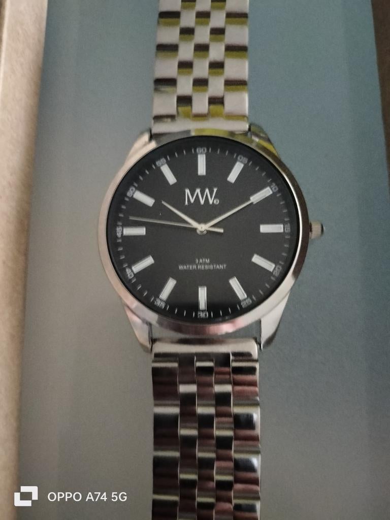 Nieuw MW Meyewatch herenhorloge met wisselbare band, Overige merken, Staal, Staal, Polshorloge