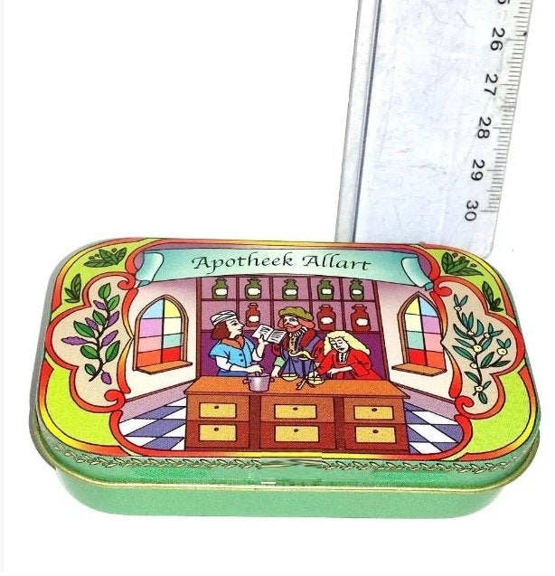 apotheek allart frisse pepermunt blikje Verzameling vintage, Ophalen of Verzenden, Zo goed als nieuw, Overige