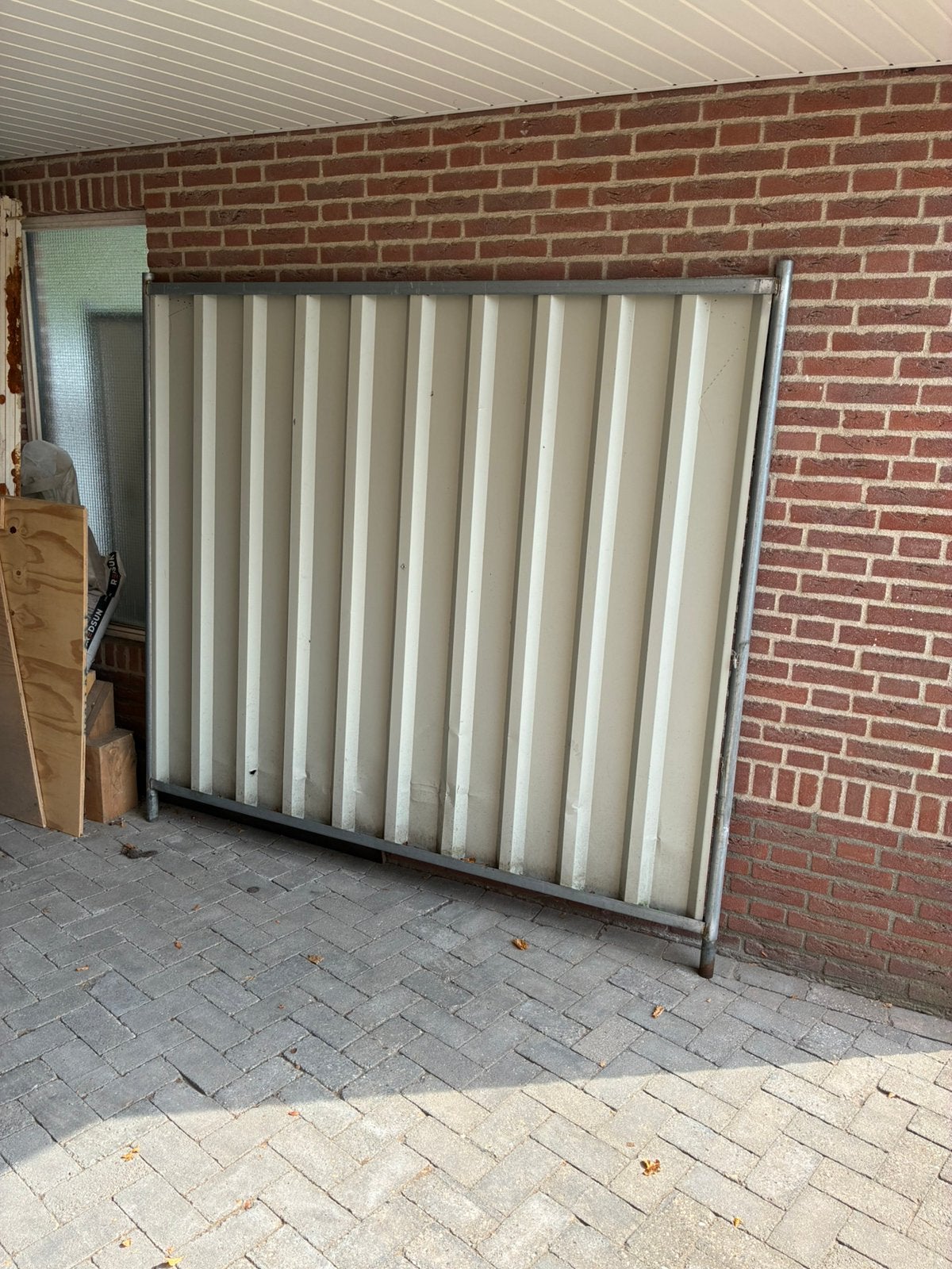 10x Cityfence / Bouwhek incl. voeten, scharnier, wiel, ed, Ophalen, Gebruikt