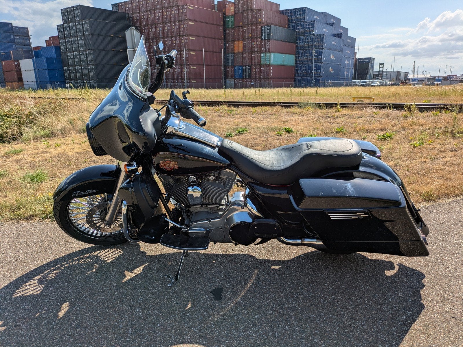 Harley Davidson Electra Glide FLHT TwinCam uit 2000, 2 cilinders, LED Verlichting, Gebruikt, Toermotor
