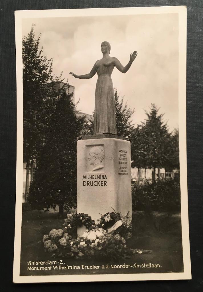 Prentbriefkaart: Wilhelmina Drucker., Ophalen of Verzenden, 1940 tot 1960, Gelopen, Overige thema's