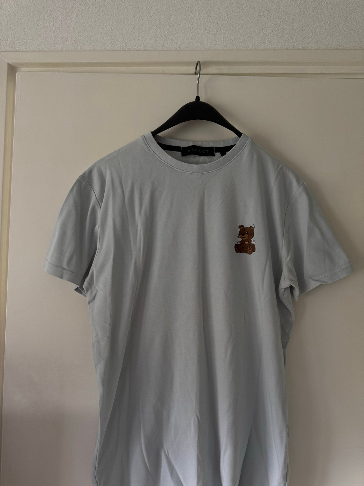 ASPACT T-shirt met teddybeer print - Maat M, Ophalen of Verzenden, Zo goed als nieuw, Maat 48/50 (M), Blauw