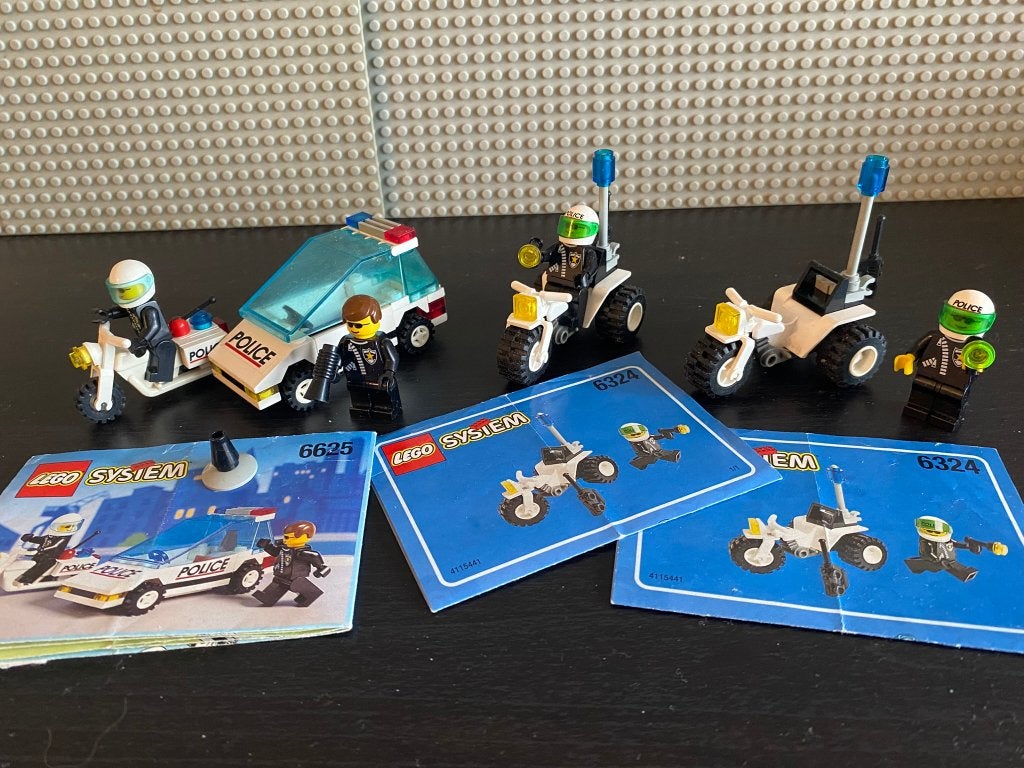 Lego System 3 sets 6625 en 6324 (2x) met bouwinstructies, Inclusief instructies, Lego, Ophalen of Verzenden, Complete set